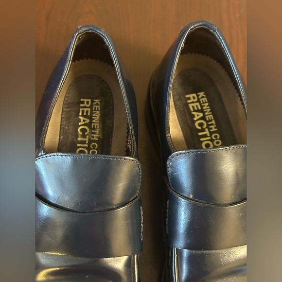 Kenneth Cole Reaction Blue Loafers Slip-Ons - Picture 2 of 8